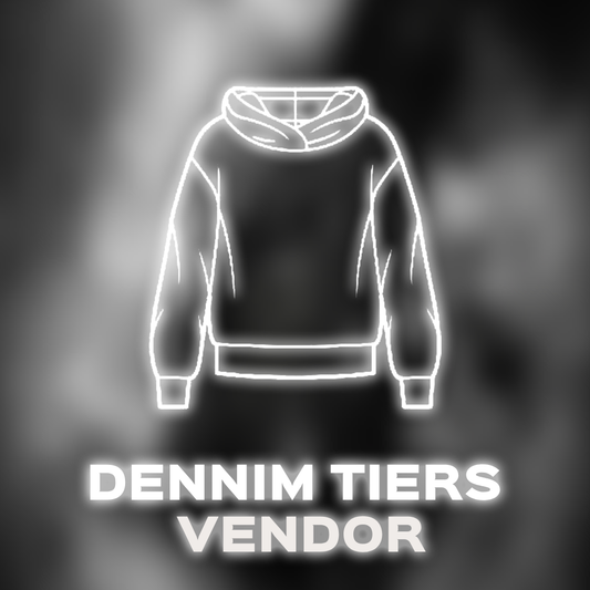 Dennim Tear Hoodie Vendor *PASSlNG*